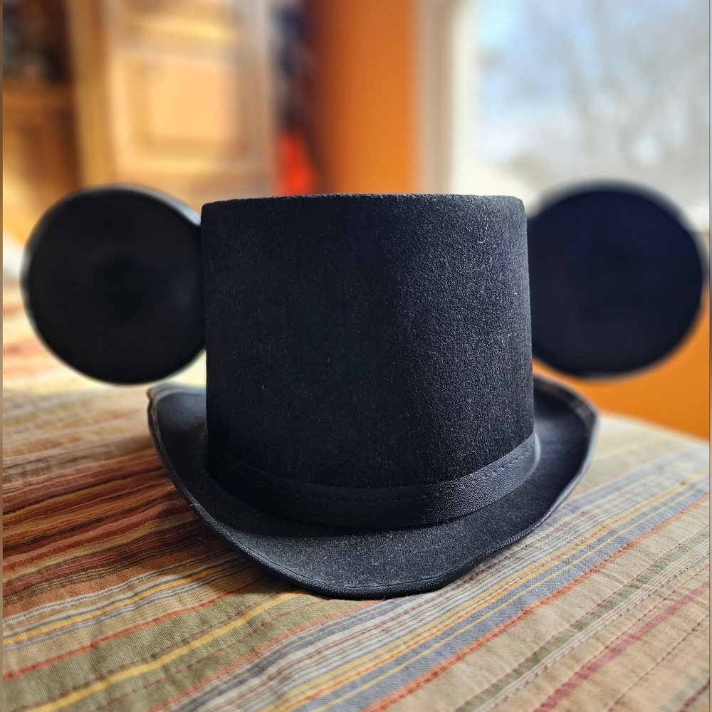 Mickey Black Top Hat with Ears